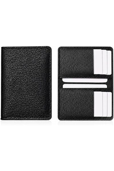 Generic Men's Slim Bifold Wallet, Premium PU Leather Wallet with Card Slots &...