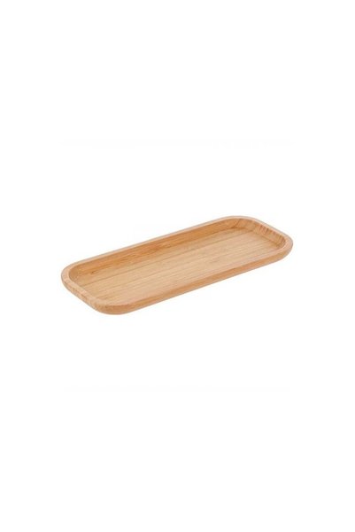 Generic Brand Wooden Rectangle Serving Trays Brown 36*15*2cm-Bamboo Vanity Tray, Bathroom Counter Tray, Toilet Tank Top Decor Display
