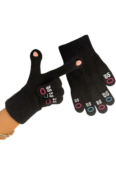 NALACAL Thermal Gloves Women Warm Full Finger Thick Knit Mittens for Winter O...