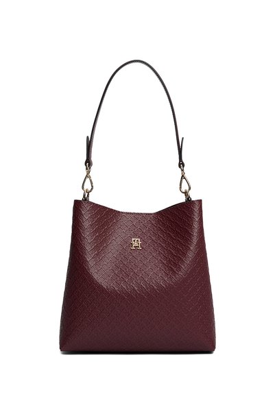 Tommy Hilfiger Omuz Çan, Standart, Bordo