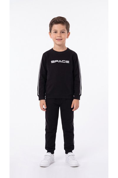 Mışıl Kids Момчешки суичър с космически принт