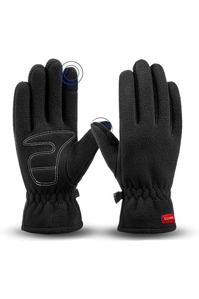 KASTWAVE Winter Thermal Fleece Gloves, Mens Gloves Winter, Mens Glove Windpro...