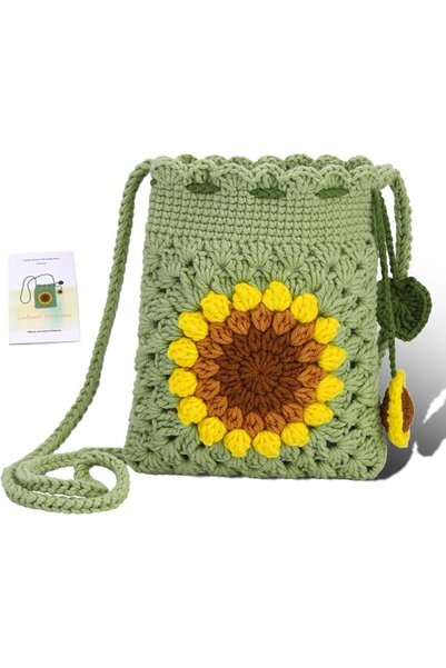 KASTWAVE Complete Crochet Kit for Beginners,DIY Phone Bag Crochet Starter Set...