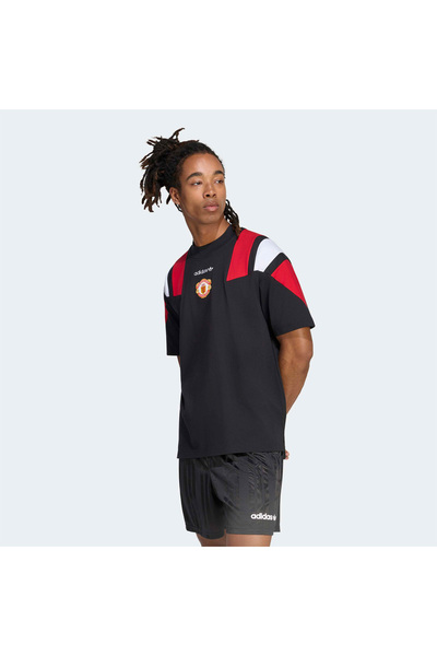 adidas Manchester United Equipment Erkek Siyah T-Shirt