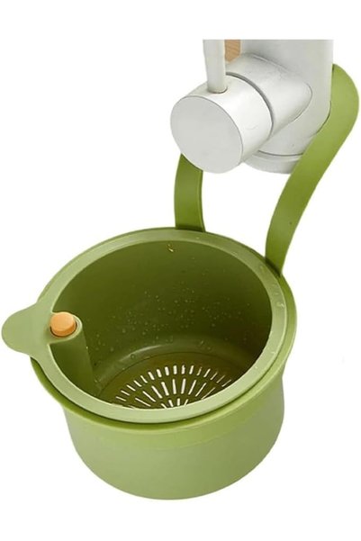 Arabest Green Faucet Hanging Sink Strainer,Stainless Steel Corner Food Waste ...