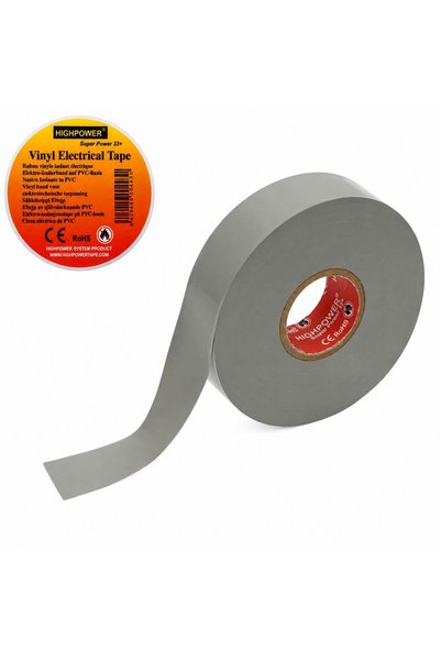 UTB Γκρι μονωτική ταινία βινυλίου 19mm x 20m Premium Super Power 33+ HighPower