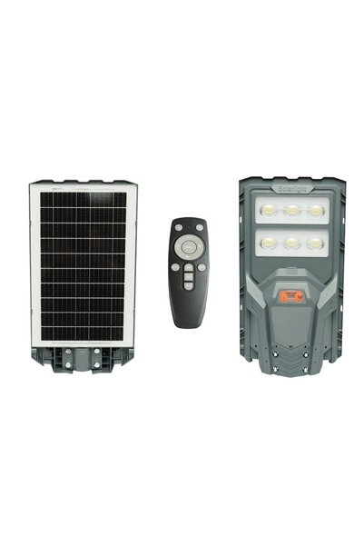 UTB Lampa solara LED iluminat stradal 200W cu panou solar 17W, baterie LiFePO...