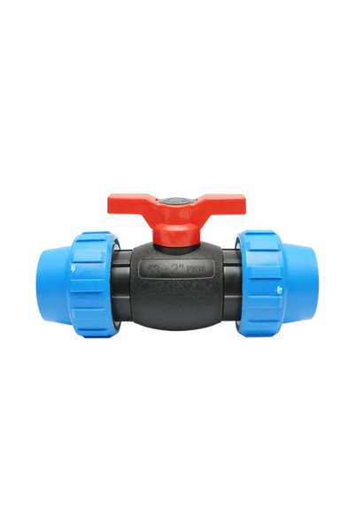 UTB Σφαιρική βαλβίδα συμπίεσης 63x63mm PN16 για συστήματα άρδευσης