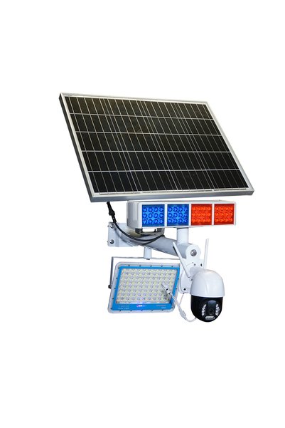 UTB Lampa LED 300W cu panou solar 60W, baterie 14000mAh si camera supravegher...
