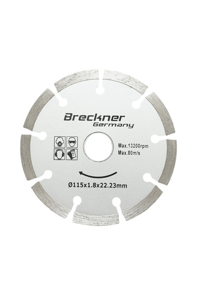 UTB Disc diamantat segmentat 115x1.8x22.23mm, taiere uscata pentru beton, pia...