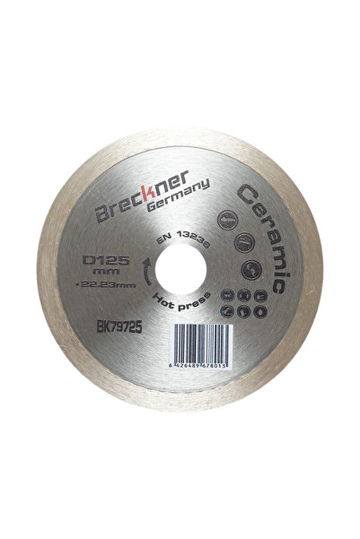 UTB Disc diamantat continuu 125x22.23mm, segment 8mm pentru gresie, faianta B...