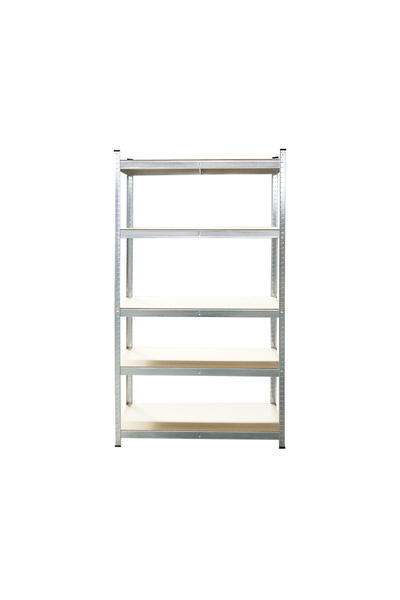 UTB Μεταλλική ραφιέρα με 5 ράφια MDF, 180x100x45 εκ., 250 κιλά/ράφι, συναρμολ...
