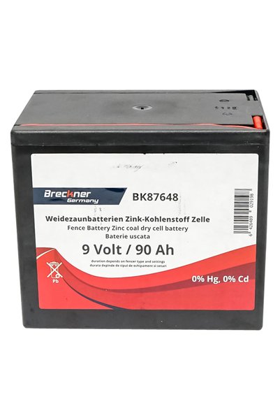 UTB Baterie uscata (nereincarcabila) 9V 90Ah pentru gard electric Breckner Ge...