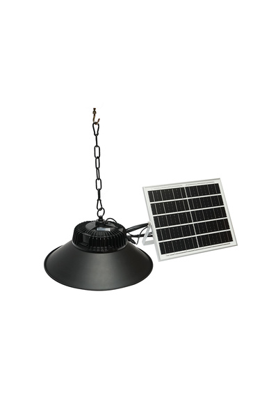 UTB LED лампа 100W, 6500K с 16W поликристален соларен панел, LiFePO4 батерия ...