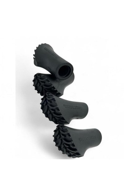 Adventuridge Nordic Walking stick rubber tips – Cross Country model, set of 4...