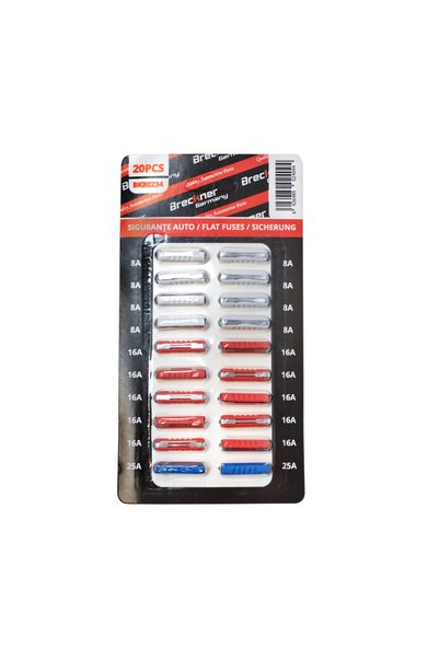 UTB Sigurante auto cilindrice bachelita set 20 buc 8x8A, 10x16A, 2x25A Breckn...