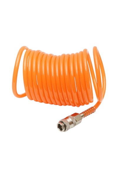 UTB Furtun aer comprimat spiralat 5m, Ø 5mm, cupla rapida 1/4