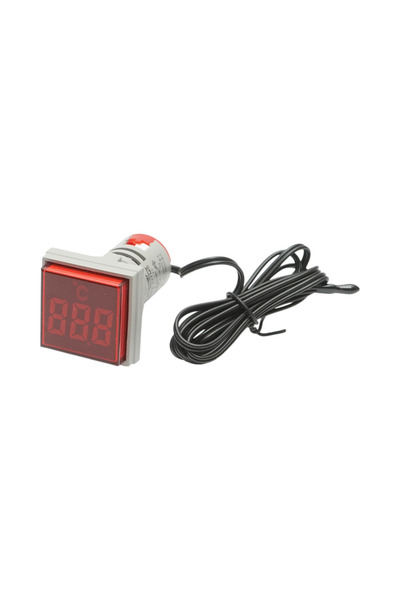 UTB Indicator digital temperatura cu sonda LED rosu 220V/380V AC Ø 22mm Breck...