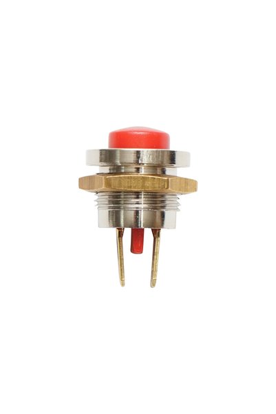 UTB Buton metalic cu revenire, roșu 12-24V DC/10A, 125-250V AC/2A Breckner Ge...
