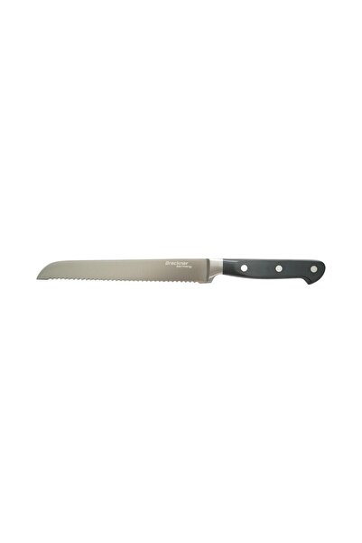 UTB Cutit paine profesional 22cm, lama otel 5Cr15MoV, maner ABS negru Breckne...