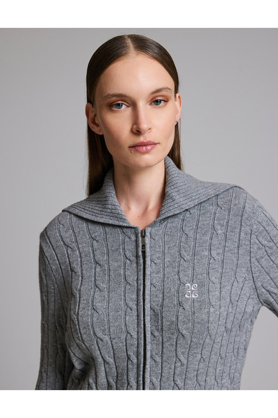 Pierre Cardin Cardigan din tricotaj antracit, croială normală 50331513-VR006