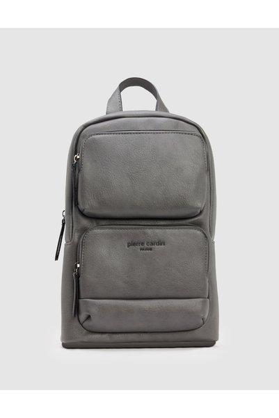Pierre Cardin Gray Backpack 50337238-Vr024