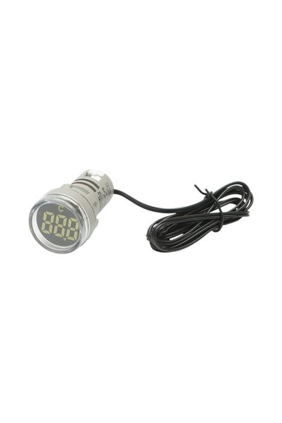 UTB Indicator digital temperatura cu sonda LED alb 220V/380V AC Ø 22mm Breckn...