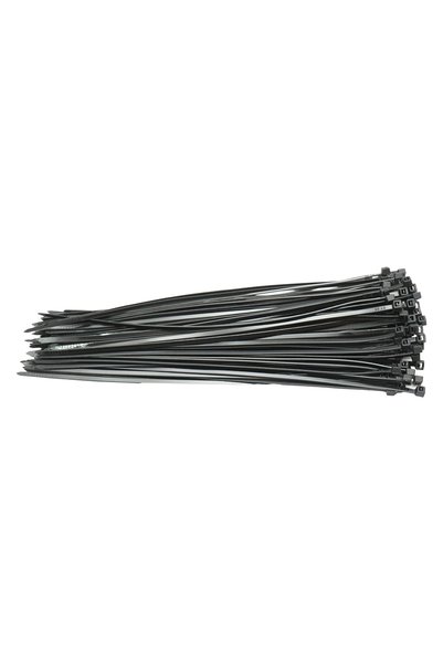 UTB Φάσετ, μαύρο πλαστικό κολιέ 3.6x250mm 100 τεμάχια/σετ Breckner Γερμανία