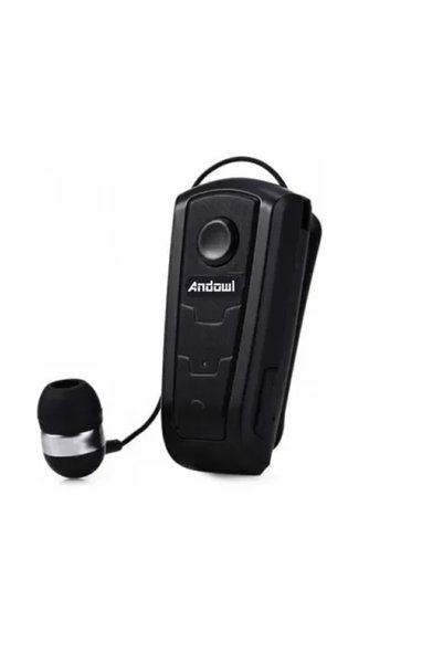 Andowl Ακουστικό πέτου Bluetooth Handsfree Q-EH623 σε μαύρο χρώμα
