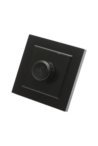 UTB Variator de tensiune ventilator negru incastrat 500W, 220V, ABS 80x80mm