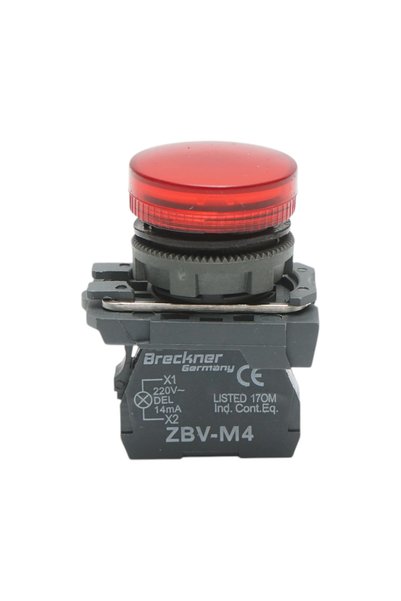 UTB Indicator LED roșu 1NO+1NC, 220V, 14mA, TB5 Breckner Germany