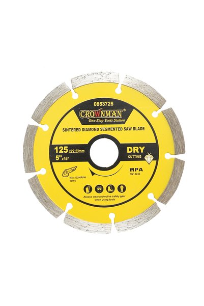 UTB Disc diamantat segmentat 125x22.23mm, taiere uscata pentru beton, piatra,...
