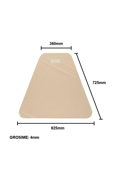 UTB Γυαλί 825x725x4mm με σταθερή πλευρική κομμένη καμπίνα νέου τύπου U-650