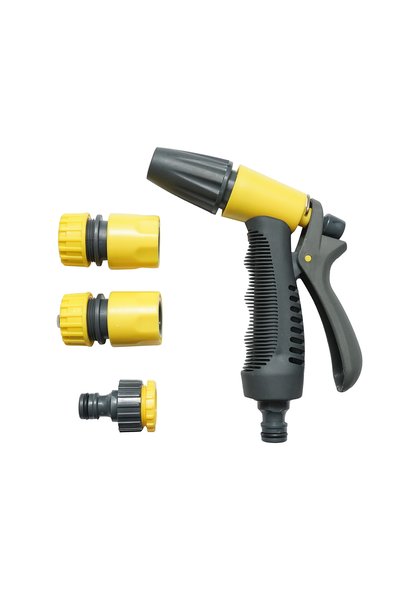 UTB Set pistol de stropit reglabil cu 2 conectori 1/2 si adaptor 1/2-3/4 pent...