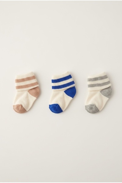 zumino Baby 3-Piece Socks Set