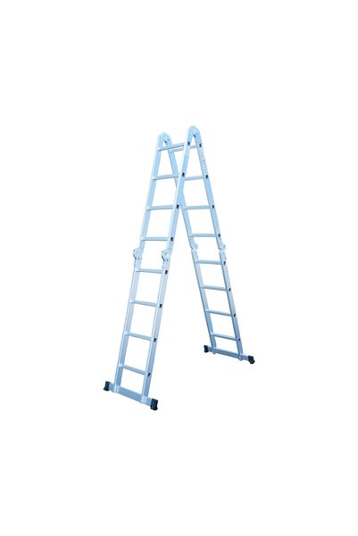 UTB Scara aluminiu multifunctionala 5.7m, 4x5 trepte, pliabila cu balamale, s...