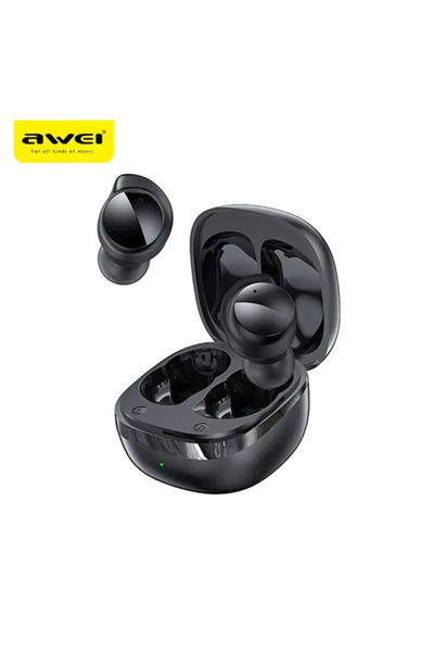 AWEI Ασύρματα ακουστικά Bluetooth 5.3 με θήκη φόρτισης - μαύρο Awei-T78