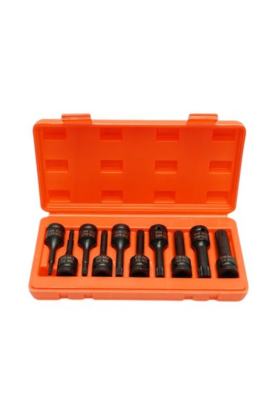 UTB Set of socket wrenches, spline bits XZN M5-M18, square 1/2 inch Cr-Mo 10 ...