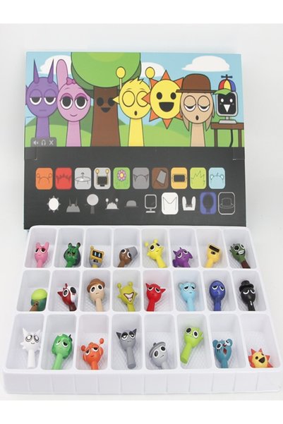 Siotay Set 24 figurine model inspirate de jocul Sprunki, jucarii personaje, f...