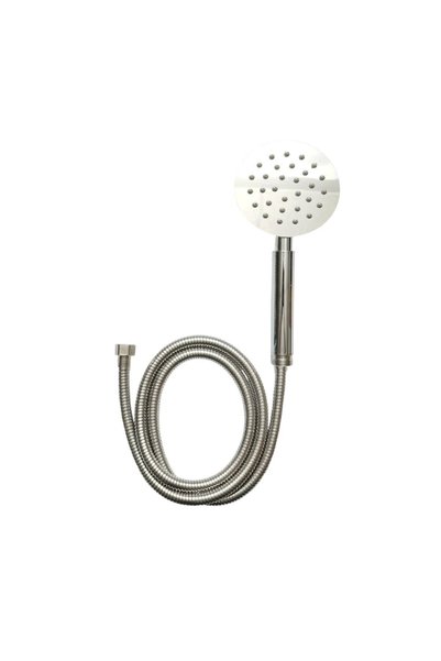 UTB Set para dus cu furtun zincat 1.5m, 1 functie tip ploaie, duze silicon, c...