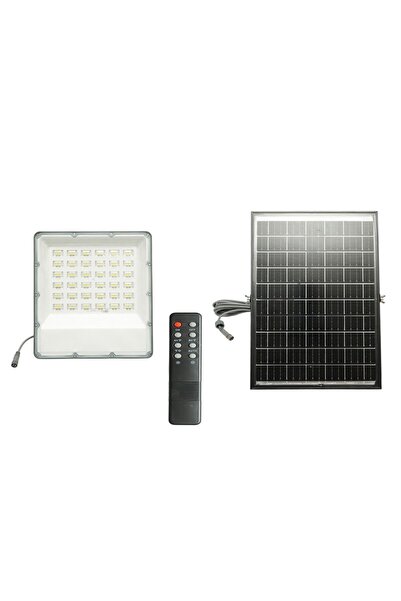 UTB Proiector LED 300W, 6500K cu panou solar bifacial 30W, baterie LiFePO4 15...