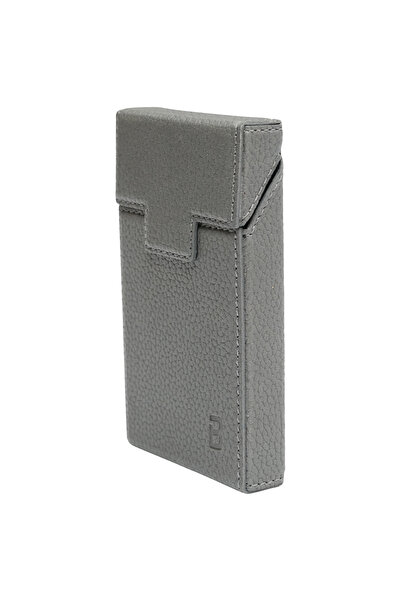 UTB Husa gri din piele pentru pachet de tigari P34 Breckner