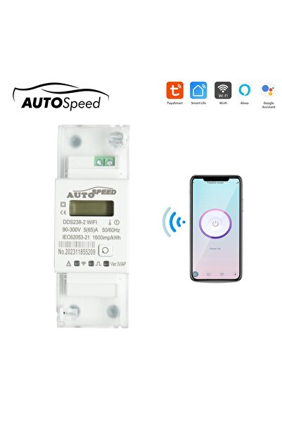 UTB Smart Meter monofazic 220V, 65A, DDS238-2 WIFI Tuya, Smart Life, contor i...