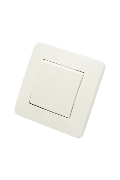 UTB Intrerupator cap scara alb incastrat 220V, 10AX, PC 80x80mm