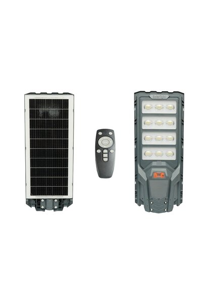 UTB Соларна LED улична лампа 500W с 25W соларен панел, 20000mAh LiFePO4 батер...