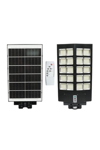UTB Lampă solară LED 400W, iluminat stradal, 6500K, cu panou solar, telecoman...