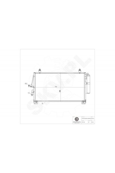 ESEN SKV Radiator aer condiționat Mitsubishi Outlander I cu uscător MN124248