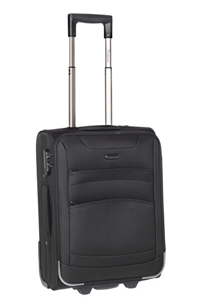 Diplomat Troler cabina extensibil ZC 6020, 2 roti, poliester, 55 cm, negru