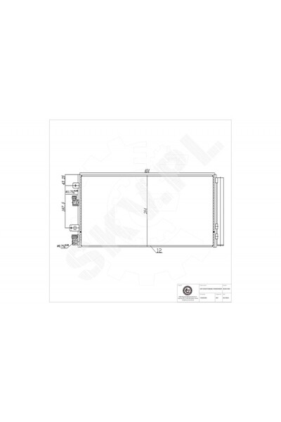ESEN SKV Radiator climatizare Opel Corsa E cu uscător 13453205