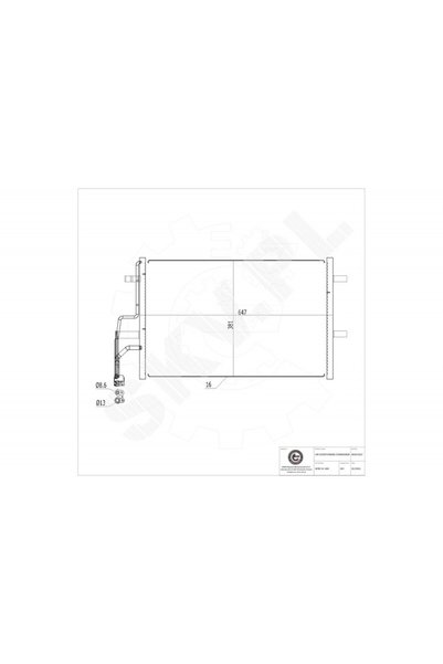 ESEN SKV Radiator aer condiționat Mazda 3 BP8F61480